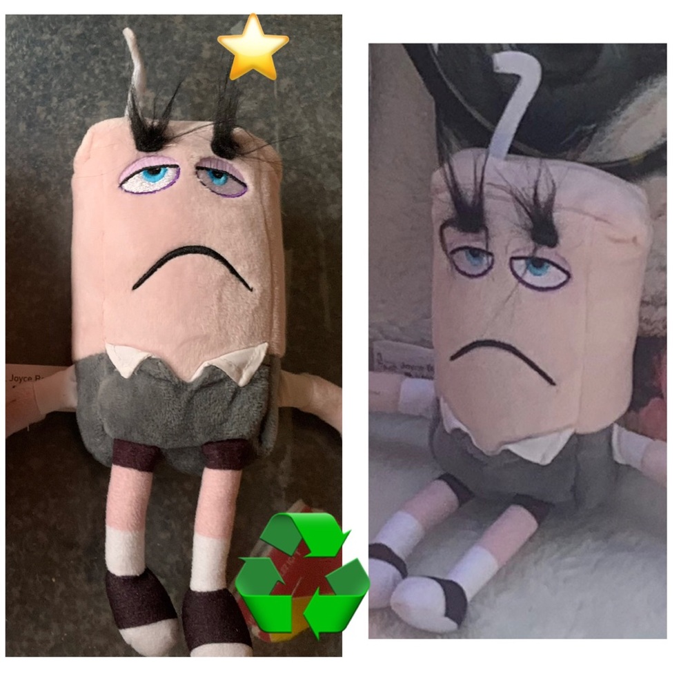 HE TALKS ⭐️ RARE ⭐️ NOT in stores - Fred Flip N Tip Garbage Man Plush Toy -
